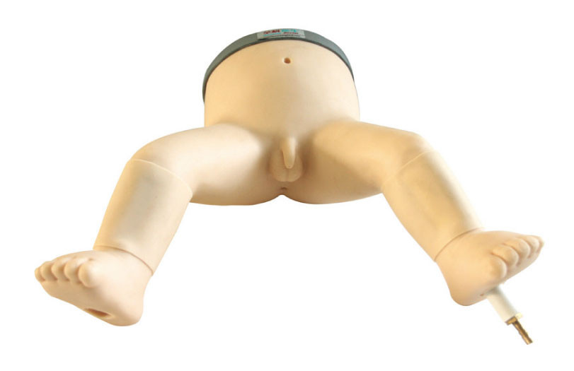 Infante de luxe com pés do bebê para o treinamento da punctura da medula, simulação do bebê