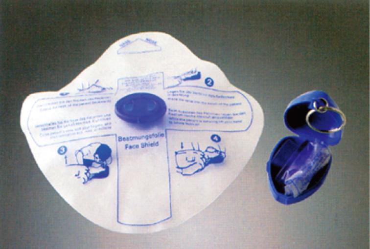 Protetor de cara plástico mais Keychain, primeiros socorros do CPR médicos para o treinamento da emergência do CPR