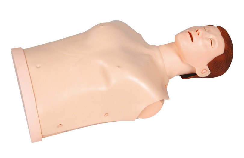 Tipo simples manequim dos primeiros socorros com as pontas do sinal acústico, meias - manequins do treinamento do CPR do corpo