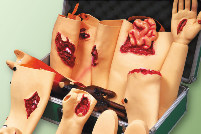 CE/GV/acessórios do manequim do traumatismo PVC do ISO para simular feridas do corpo