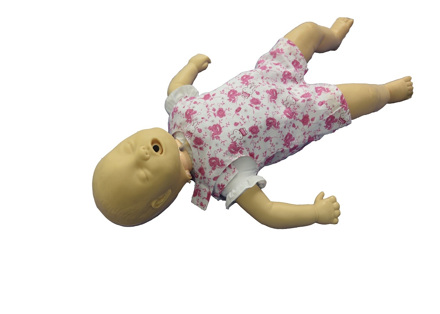 Manequim pediatra da simulação com CPR Opeartion e obstrução de via aérea para a emergência